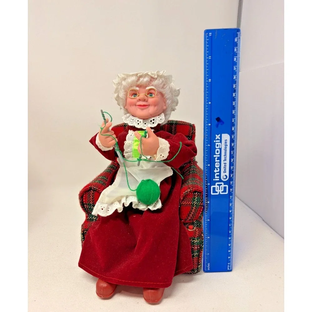 Vintage Gemmy Animated Santa Claus & Mrs Claus Christmas Figures Lot Of 2 Tested